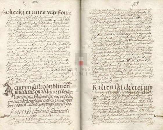 Warszawa 1578 r. Powstanie Trybunału Koronnego