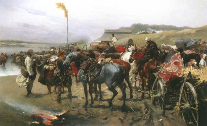 Funds for war against Ottoman Empire. The sejm decided, king John III Sobieski triumphant. Warsaw 1690.